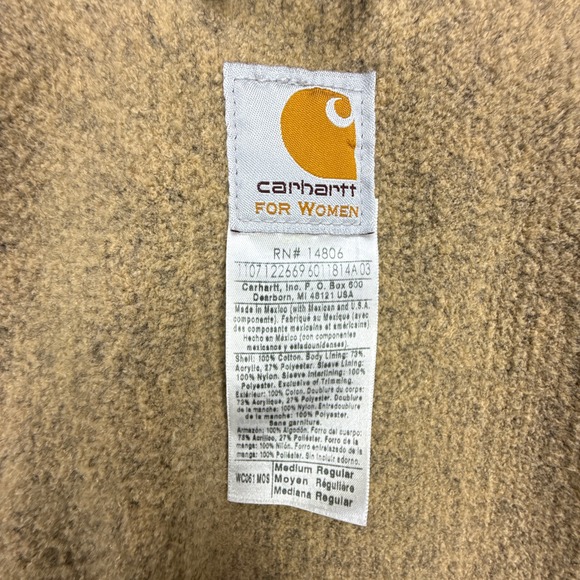 Carhartt Sandstone Ridge Coat Sherpa Lined Womens Medium WC061 MOS Moss Green - Picture 4 of 14